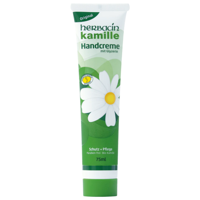 Herbacin Kamille Handcreme Tube 75ml - 4013718021898