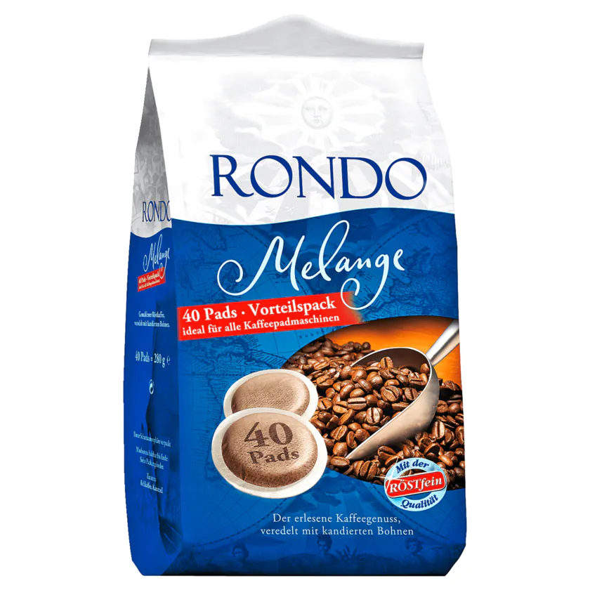 Rondo Melange Kaffeepads 280g, 40 Pads - 4013743003593