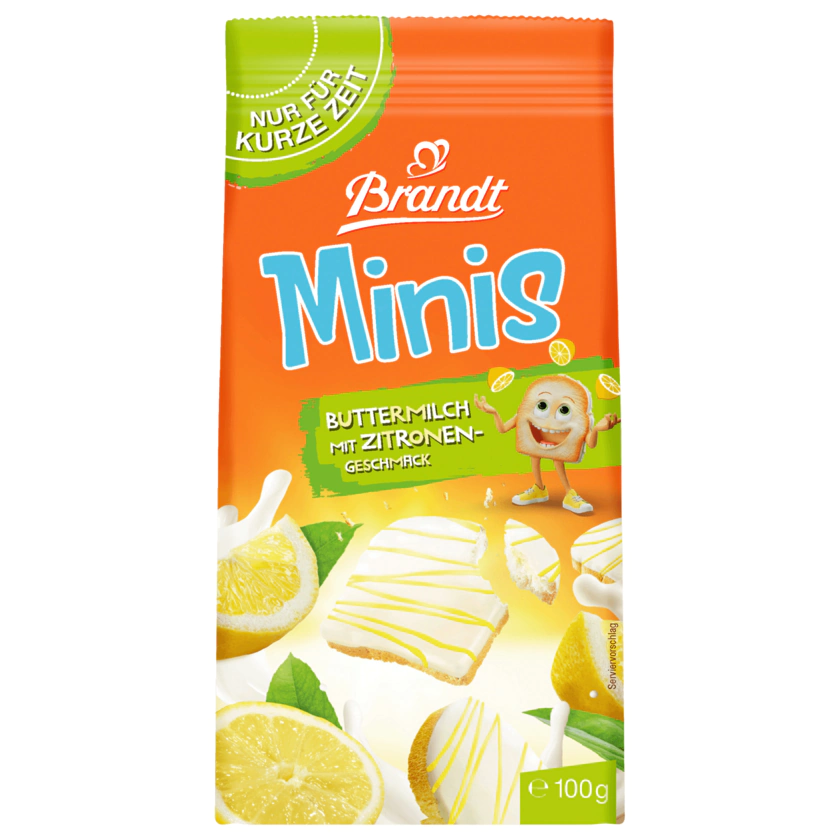 Brandt Minis Buttermilch Zitrone 100g - 4013752076106
