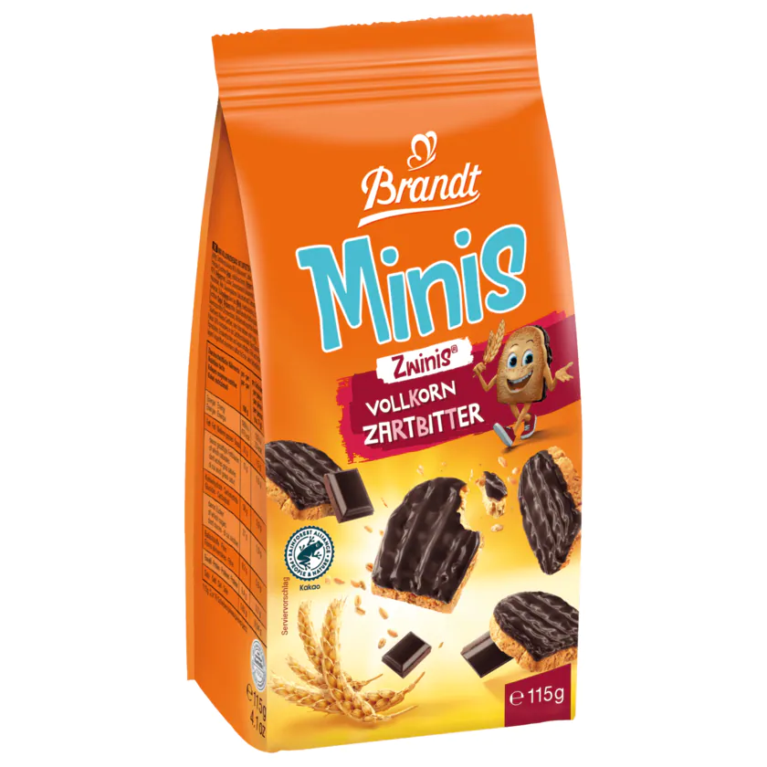 Brandt Minis Vollkorn Zartbitter 115g - 4013752079046