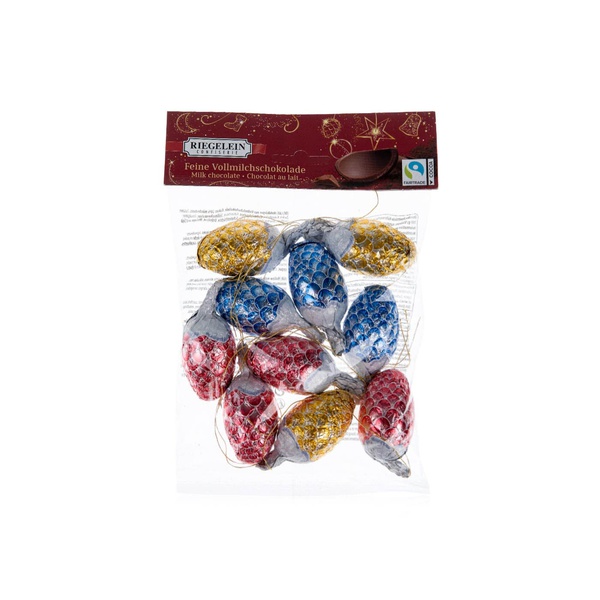 Riegelein Christmas cones chocolate figures 8 x 100g - Waitrose UAE & Partners - 4013900972809