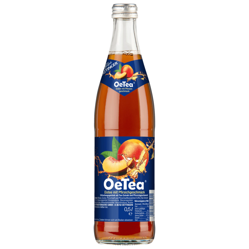 Oettinger Oetea Eistee mit Pfirsichgeschmack 0,5l - 4014086011801