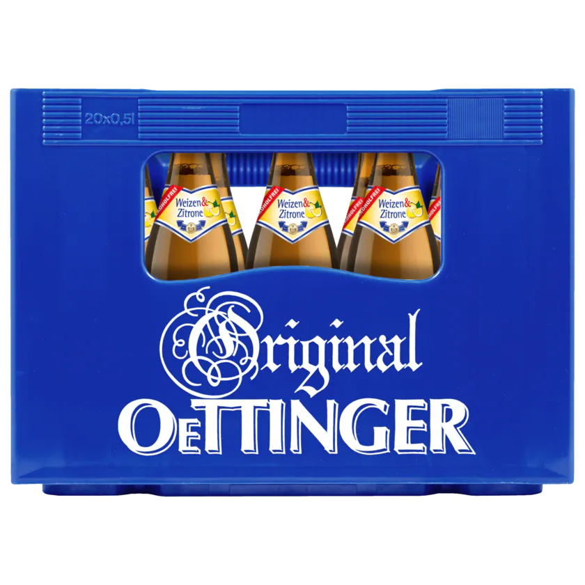 Original Oettinger Weizen & Zitrone alkoholfrei 20x0,5l - 4014086910111