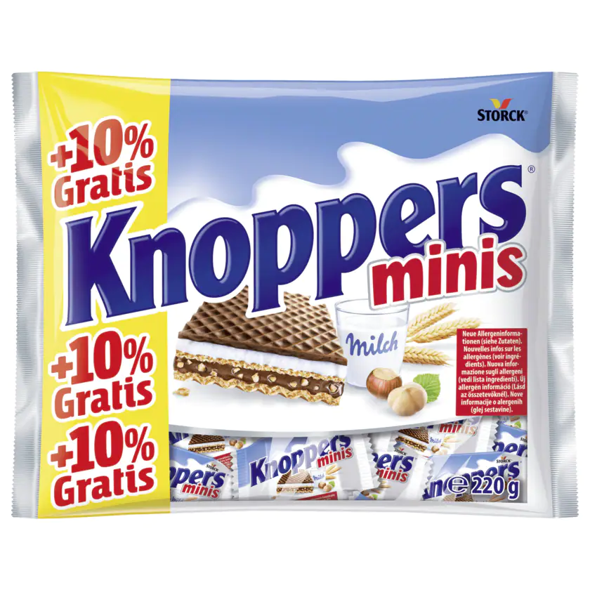 Knoppers Minis 220g REWE.de - 4014400929027