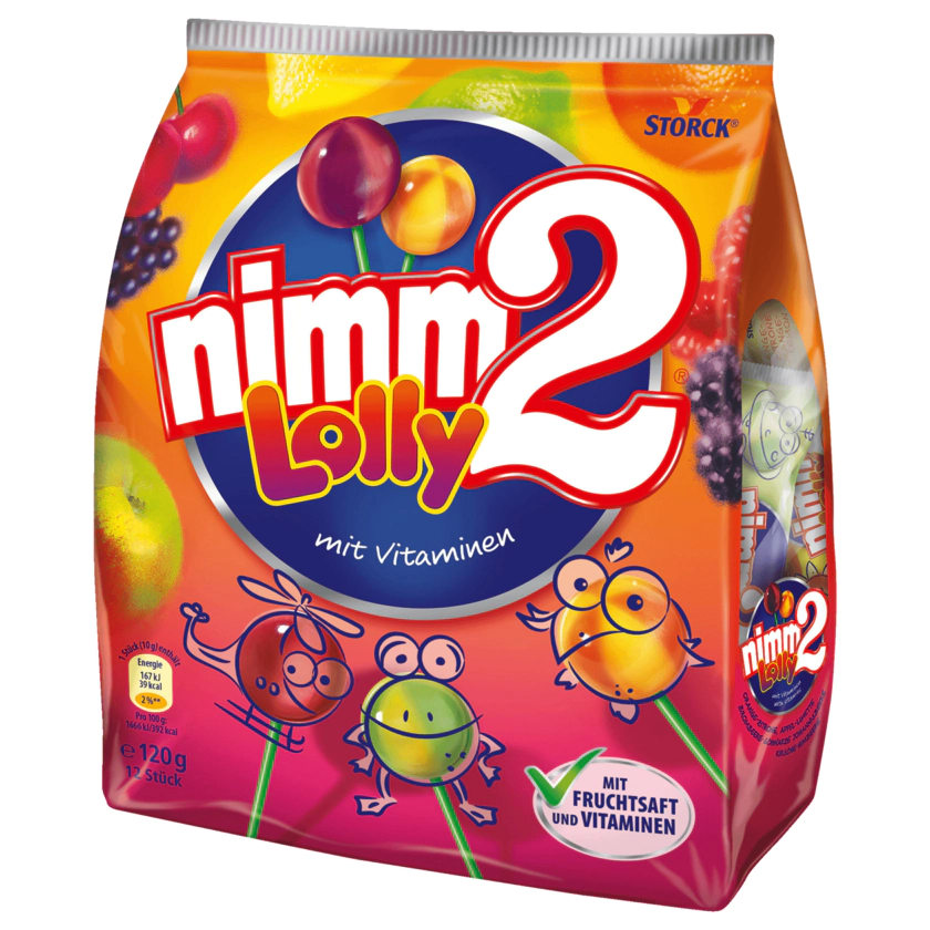 nimm2 Lolly 120g, 12 Stück - 4014400930054