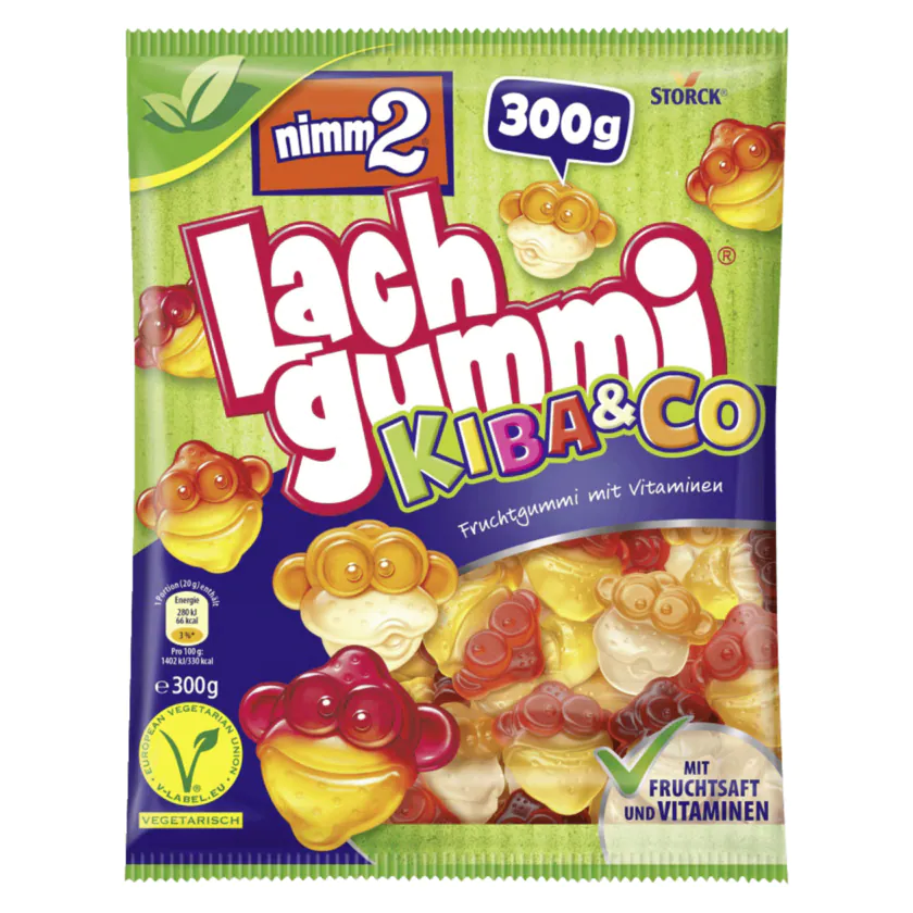 nimm2 Lachgummi Kiba&Co 300g - 4014400930191