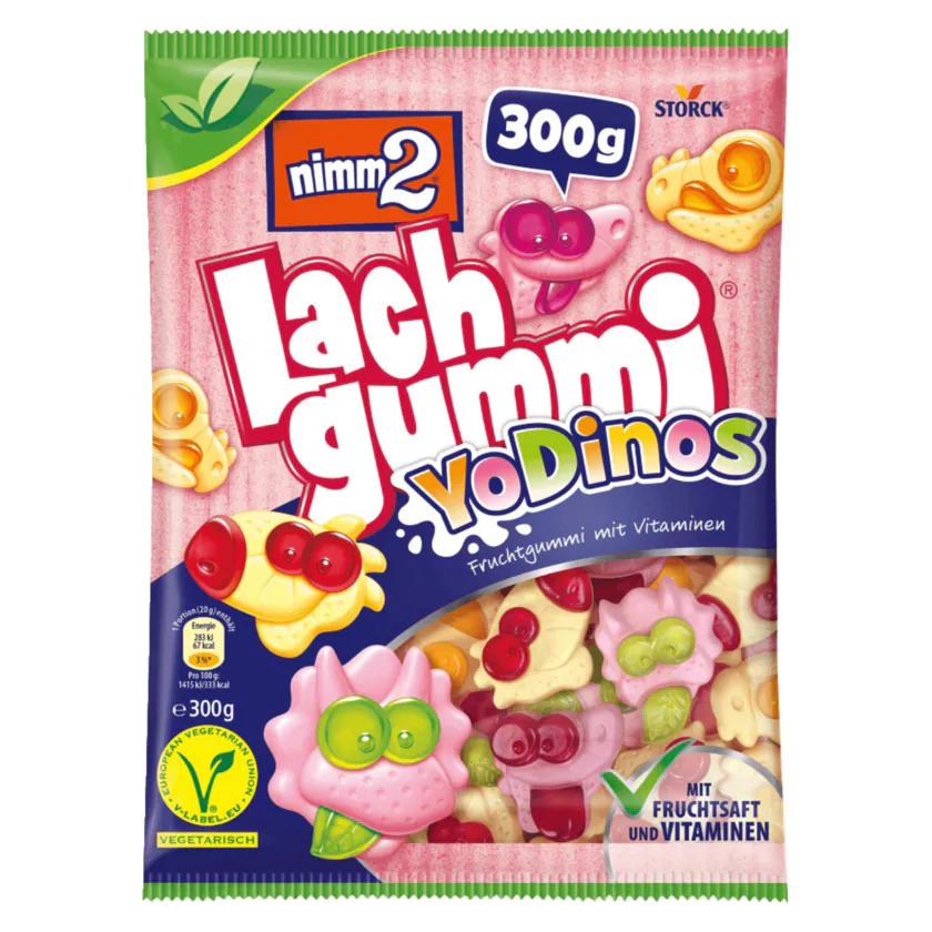 nimm2 Lachgummi YoDinos 300g - 4014400930214