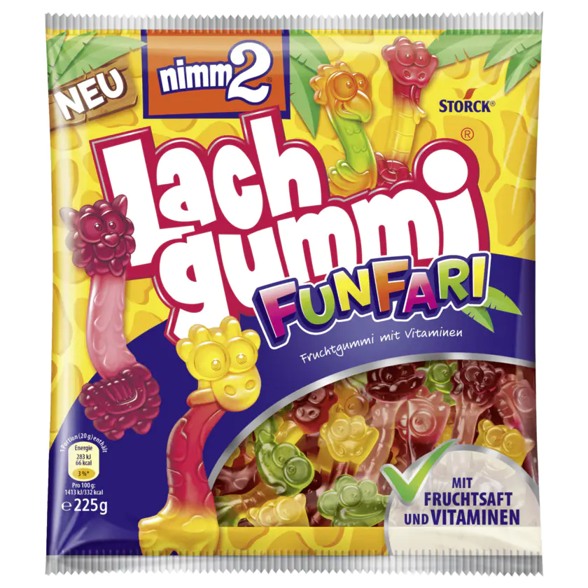 nimm2 Lachgummi Funfari 225g - 4014400931365