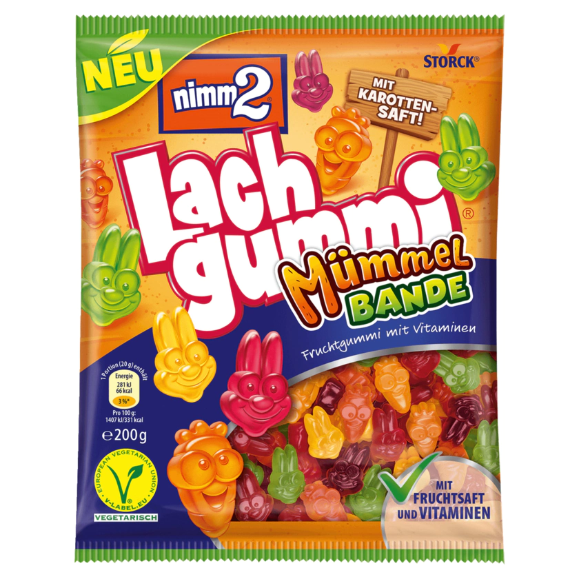 nimm2 Lachgummi Mümmel Bande 200g - 4014400932331