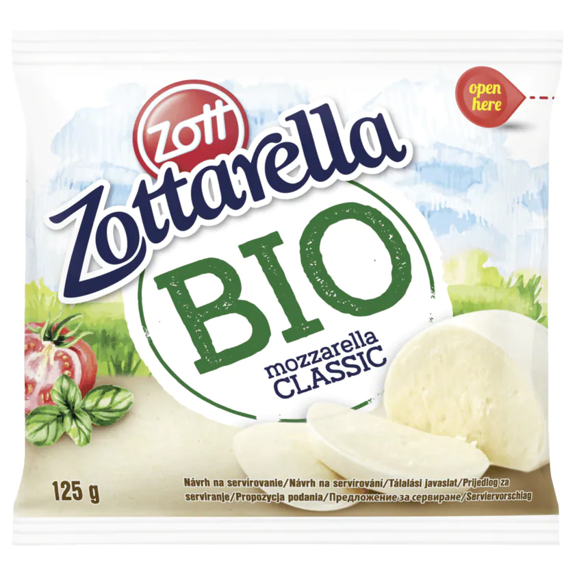 Zott Zottarella Bio Mozarella classic 125g - 4014500517483