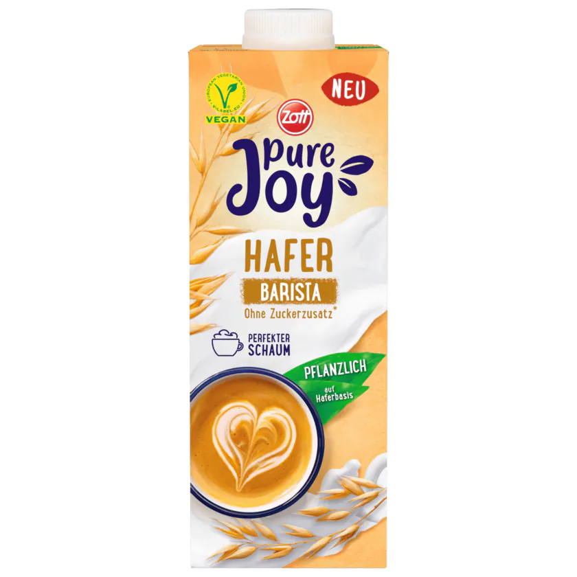 Zott Pure Joy Haferdrink Barista vegan 1l - 4014500519654