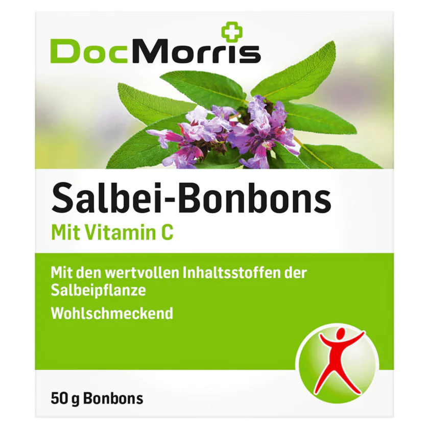 DocMorris Salbei-Bonbons mit Vitamin C 50g - 4014522601801