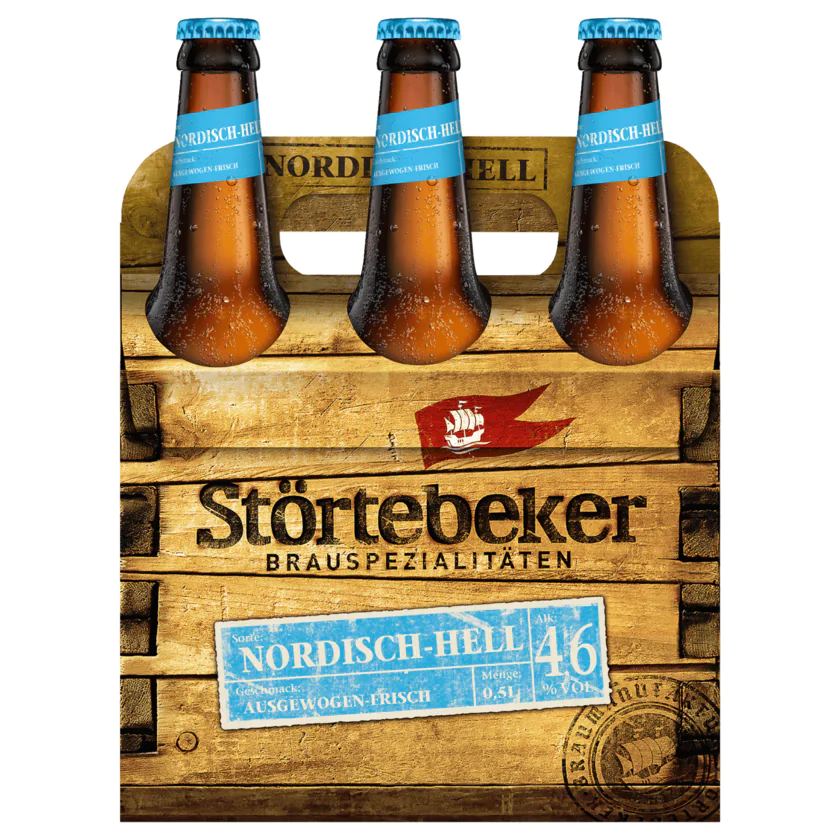 Störtebeker Nordisch Hell 6x0,5l - 4014807219615