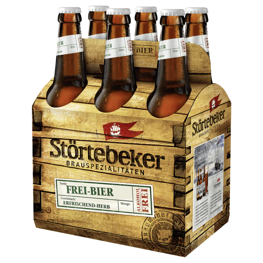 Störtebeker Frei-Bier alkoholfrei Bio 6x0,5l - 4014807901039