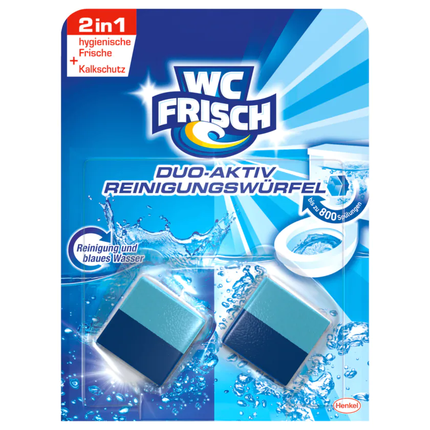 WC Frisch Duo-Aktiv Reinigungswürfel 2x50g - 4015000959742
