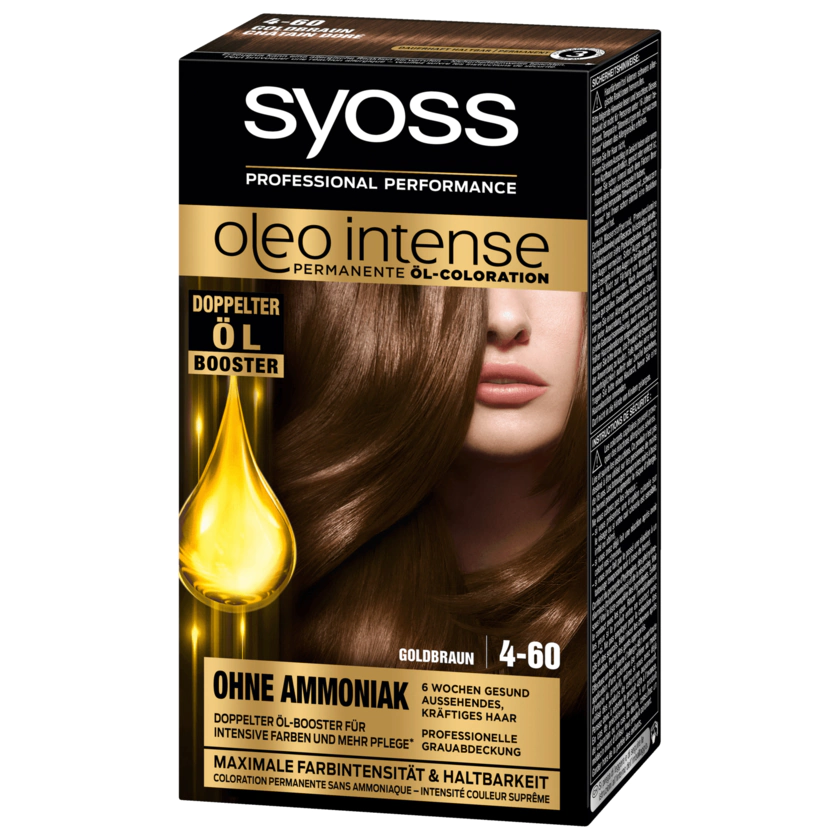 Syoss Öl-Coloration Oleo Intense 4-60 Goldbraun 115ml - 4015100199550