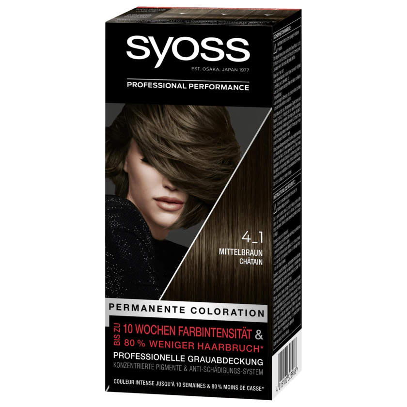 Syoss Permanente Coloration 4-1 Mittelbraun 1 Stück - 4015100323986