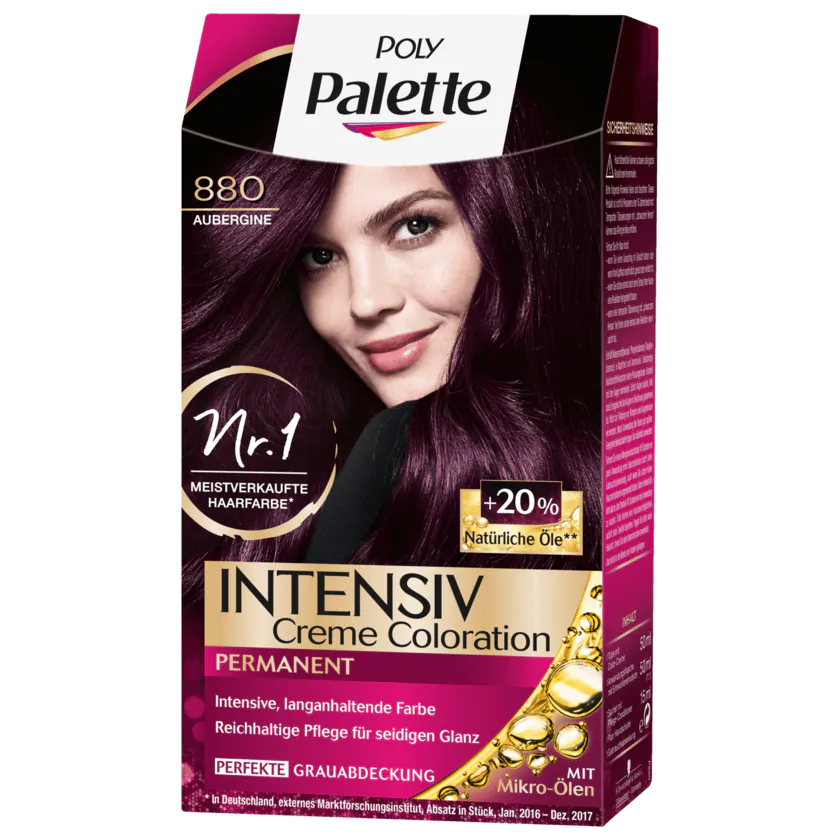 Poly Palette Intensiv-Creme-Coloration 880 Aubergine 115ml - 4015100329766