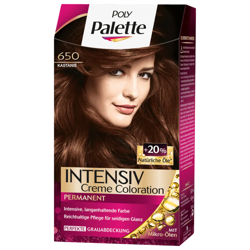 Poly Palette Intensiv-Creme-Coloration 650 Kastanie 115ml - 4015100329797