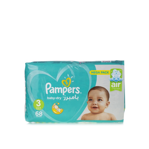 Pampers active baby-dry nappies size 3 x 68 - Waitrose UAE & Partners - 4015400406211