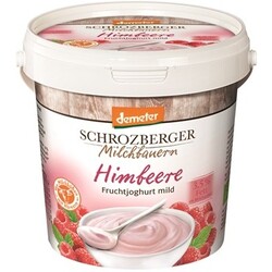 Demeter Schrozberger Milchbauern Joghurt Himbeere 3,5%, 1 kg - 4017194007902