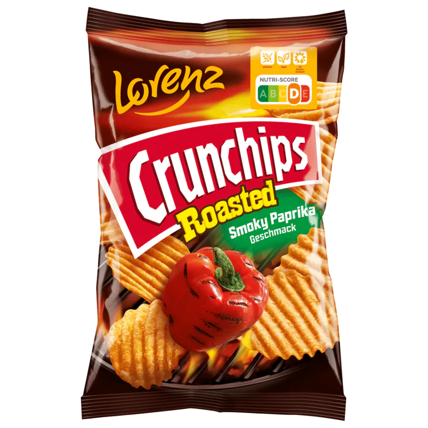 Lorenz Crunchips Roasted Smoky Paprika vegan glutenfrei 130g - 4018077000157
