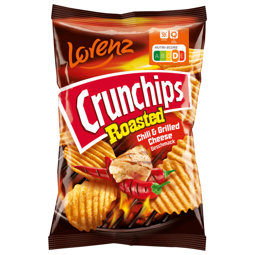 Lorenz Crunchips Roasted Chili & Grilled Cheese glutenfrei 130g - 4018077000256