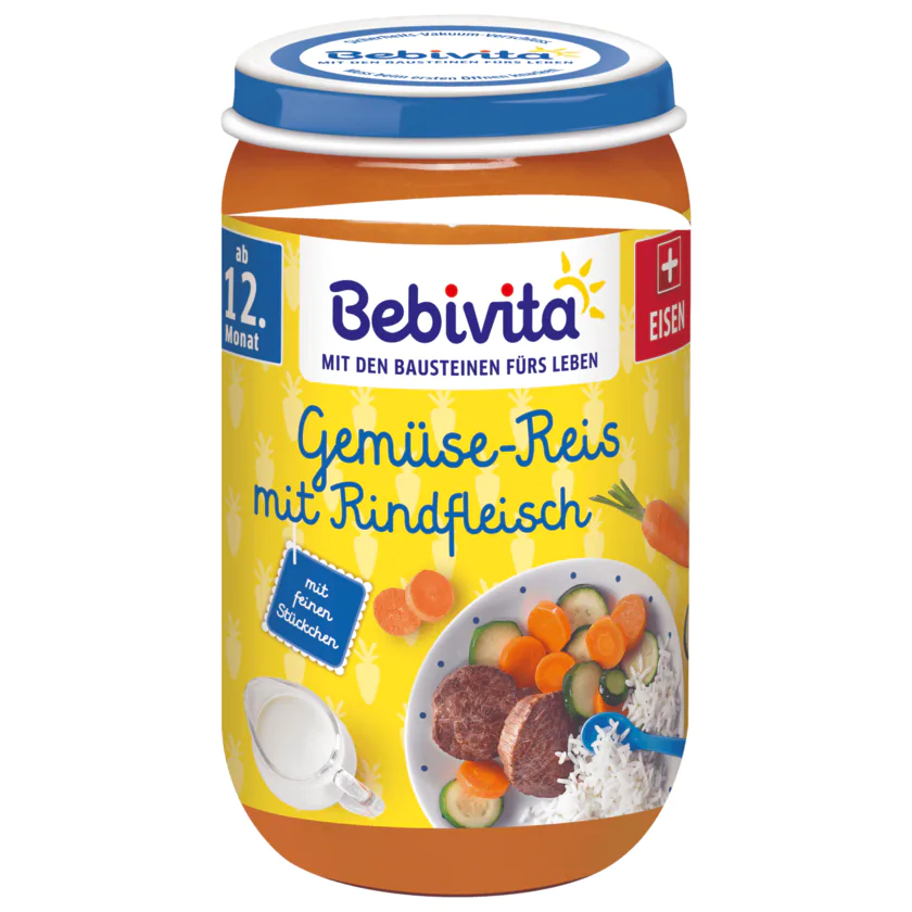 Bebivita Gemüse-Reis mit Rindfleisch 250g - 4018852030522