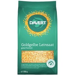 DAVERT Bio Goldgelbe Leinsaat geschrotet, 200 g - 4019339416051