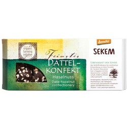 Dattel-Haselnuss-Konfekt in Zartbitterschokolade demeter SEKEM Davert GmbH - 4019339808122