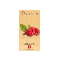 Chocolatier Schweizer Schokolade - Weiß plus Himbeere 100g - 4020813003988