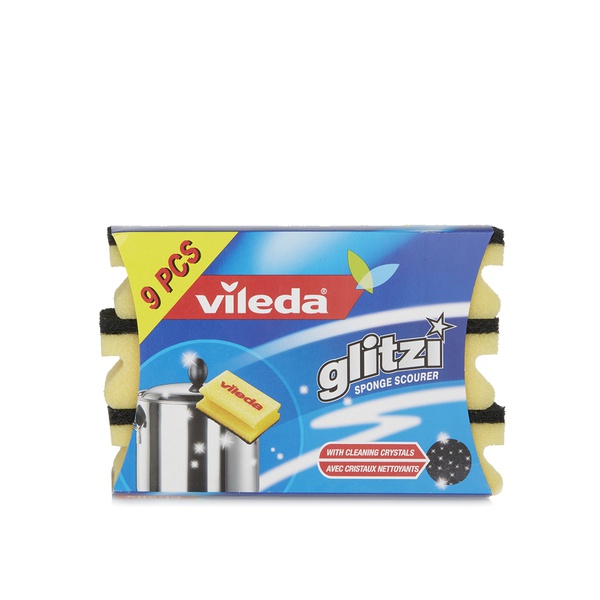 Vileda Glitzi scouring sponge x9 - Waitrose UAE & Partners - 4023103087231