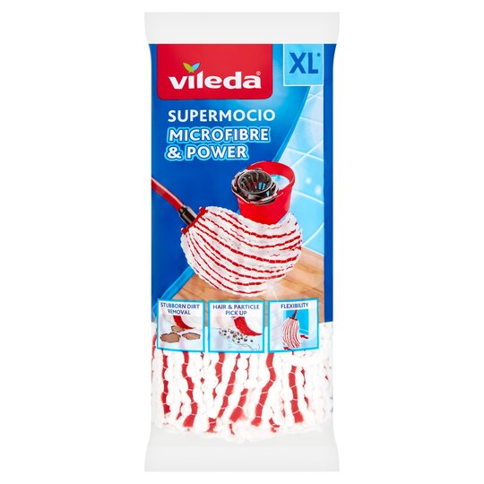 Vileda SuperMocio Microfibre & Power Mop Refill - 4023103203730