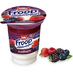 Müller Froop - Frucht auf Joghurt: Waldfrucht - 4025500119010