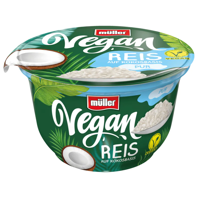 Müller Vegan Reis auf Kokosbasis Pur 180g - 4025500263270