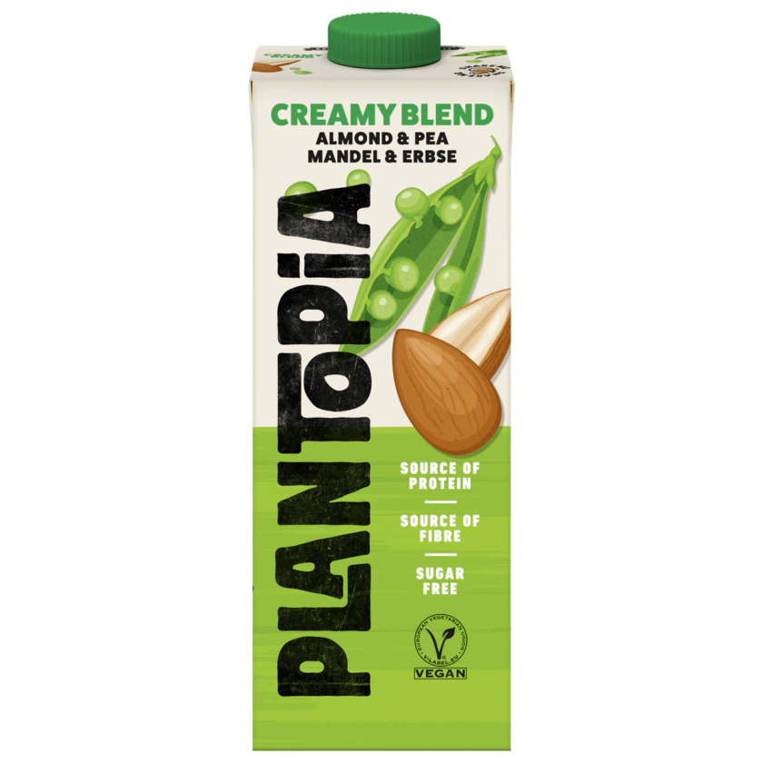 Plantopia Creamy Blend Vegan Mandel & Erbse Drink 1l - 4025500269630
