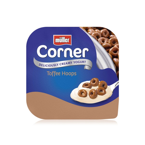 Muller Corner toffee yoghurt with chocolate hoops 124g - Waitrose UAE & Partners - 4025500277116