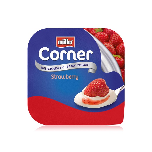 Muller strawberry fruit corner yoghurt 136g - Waitrose UAE & Partners - 4025500277239