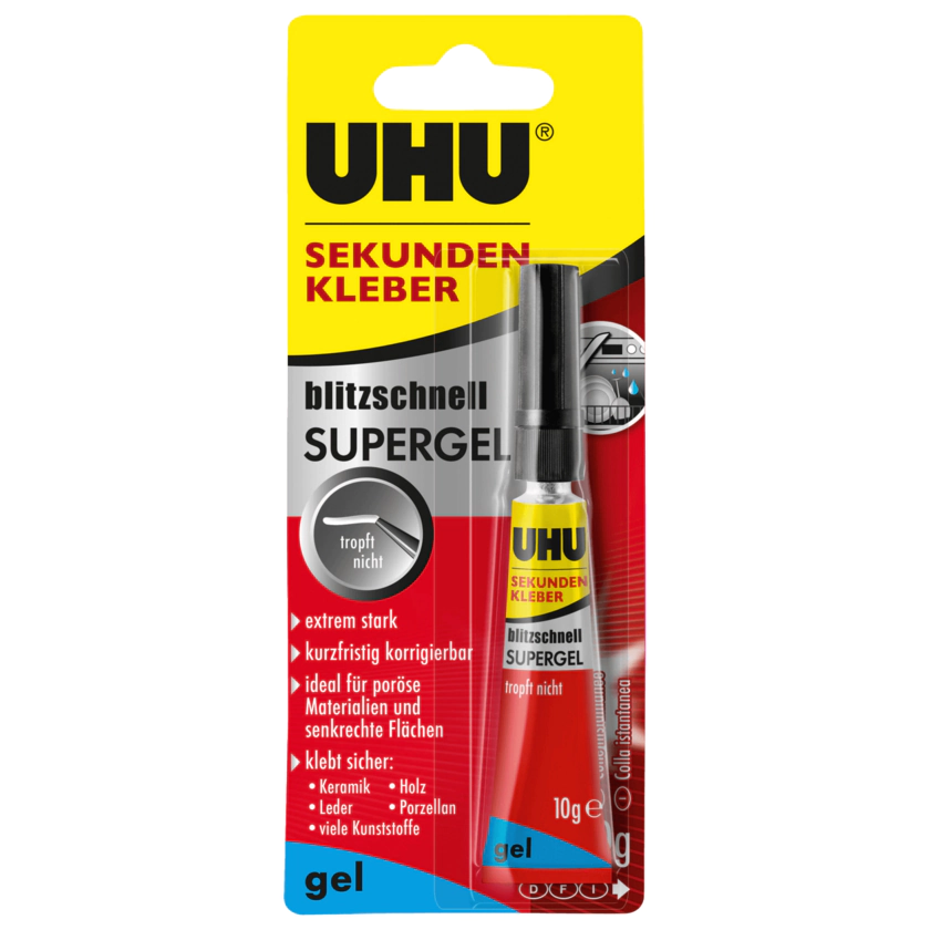Uhu Sekundenkleber blitzschnell Supergel 10g - 4026700487206