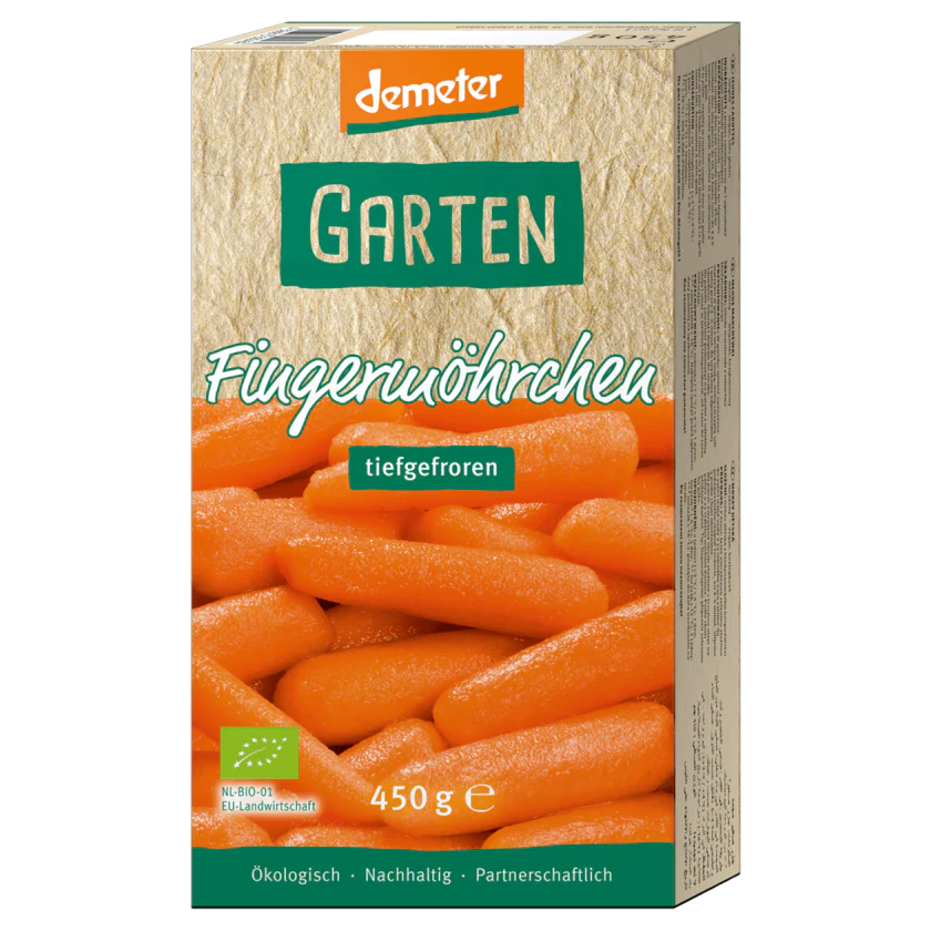 Garten Bio Demeter Fingermöhrchen 450g - 4026813000484