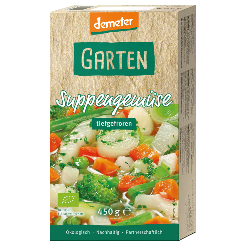 Garten Bio Demeter Suppengemüse 450g - 4026813000514