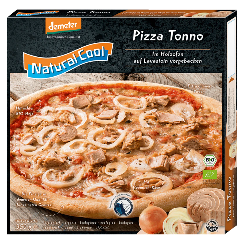 Natural Cool Bio Demeter Pizza Tonno 350g - 4026813330413