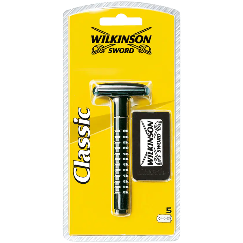 Wilkinson Sword Classic Präzisionsrasierer + 5 Klingen - 4027800015504