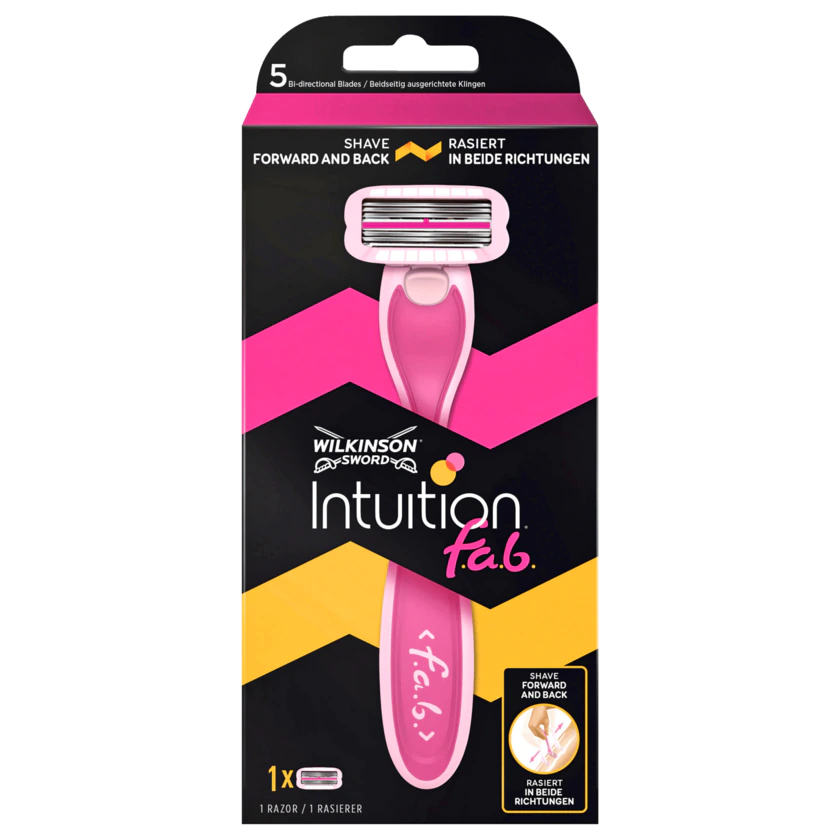 Wilkinson Sword Intuition Fab Damen Rasierer mit 1 Rasierklinge - 4027800939206