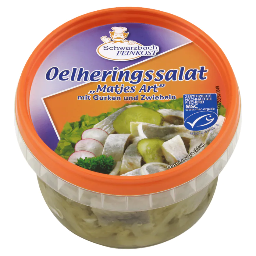 Schwarzbach Feinkost Oelheringssalat Matjes Art 250g - 4028042526872