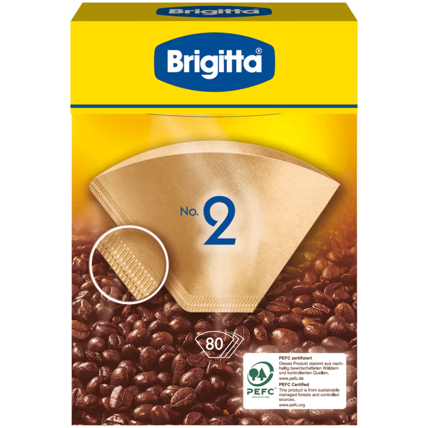 Brigitta Kaffeefilter No. 2, 80 Stück - 4028208000277