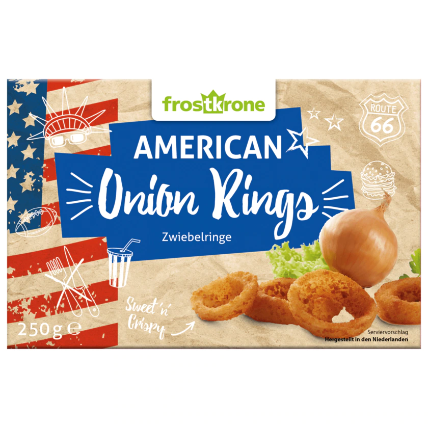 Frostkrone American Onion Rings 250g - 4029401008572