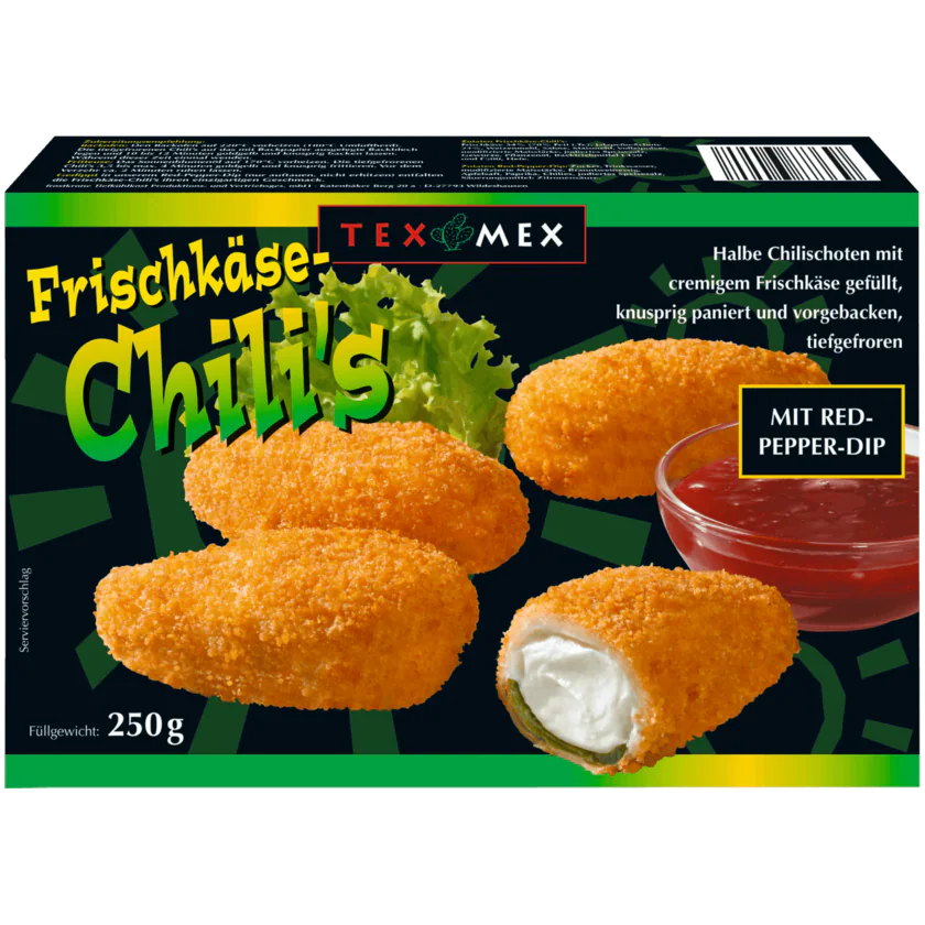 Tex Mex Frischkäse Chili's 250g - 4029401016508