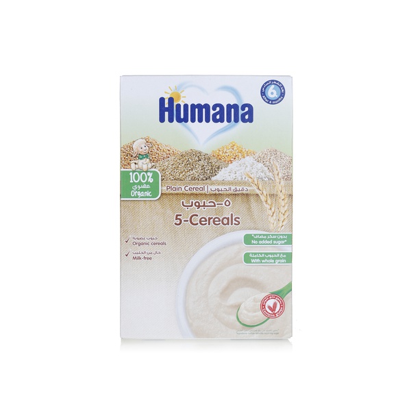 Humana 5 cereals plain 6+ months 200g - Waitrose UAE & Partners - 4031244776051