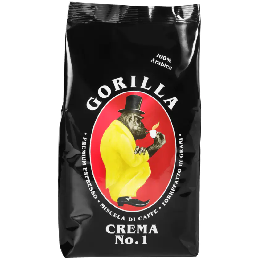 Gorilla Espresso Crema No.1 ganze Bohne 1kg - 4039398111162